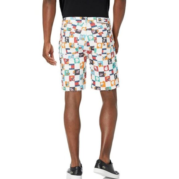 Tommy Hilfiger x Space Jam Checkerboard Denim Shorts - Picture 2 of 2